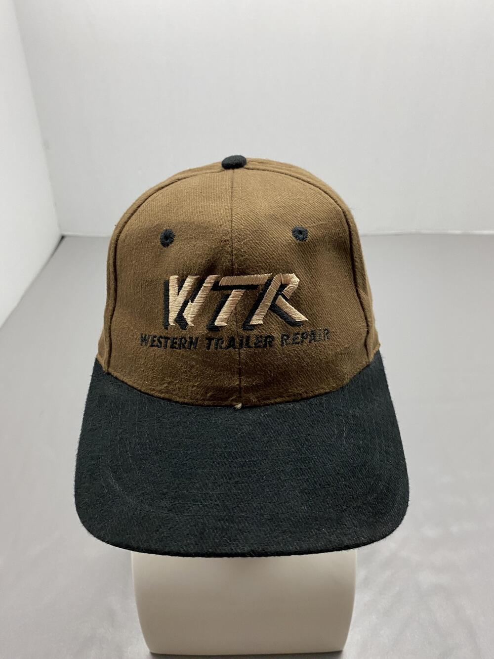 KC Hat Cap Snap Back One Size Brown Twill Cotton Western Trailer Repair Mens